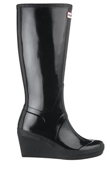 hunter wedge boots