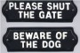 warning signs in cast metal