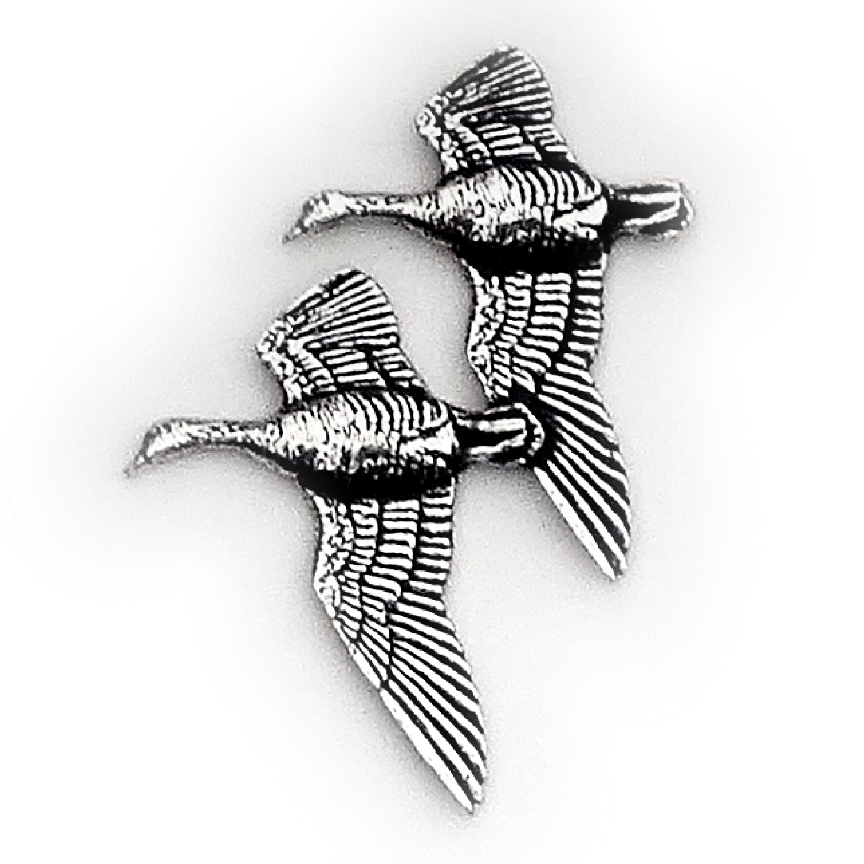 Geese Pewter Badge B26