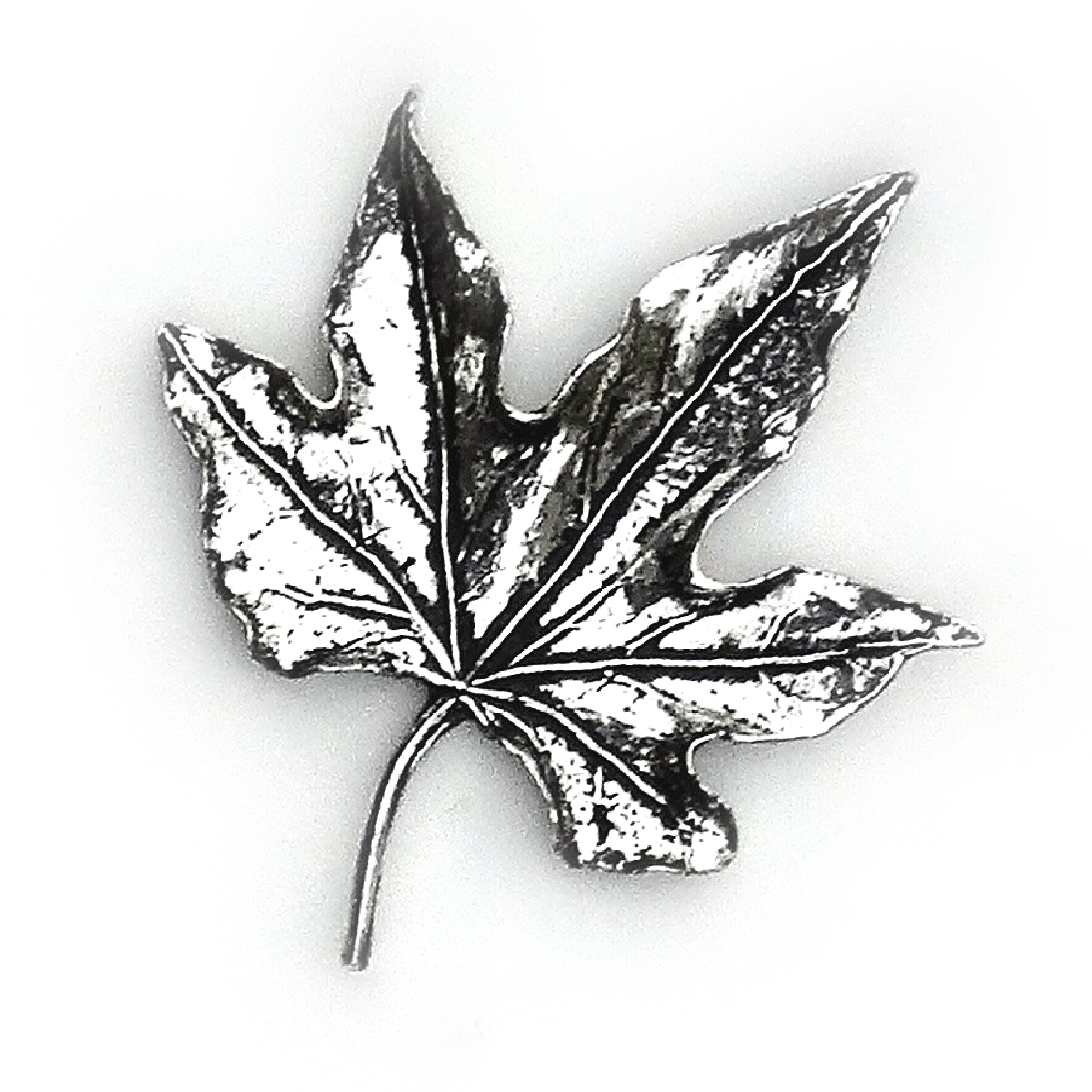 Leaf pewter badge C7