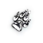 Paw Print Pewter Badge A67