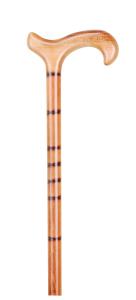 In Stock:
Natural Wood: Gents standard
Ringed Derby Walking Cane C2332