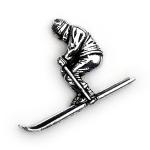 Skier Pewter Badge S16