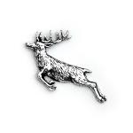 Springing Stag Pewter Badge A60